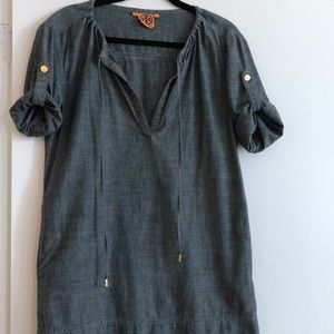 Tory Burch denim shift dress